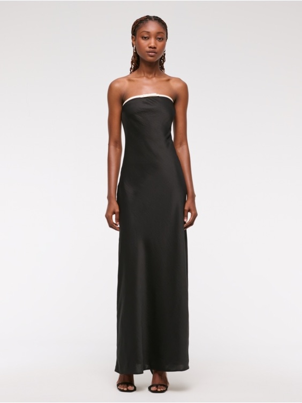 The A&F Julia Slip Strapless Bow Detail Maxi Dress